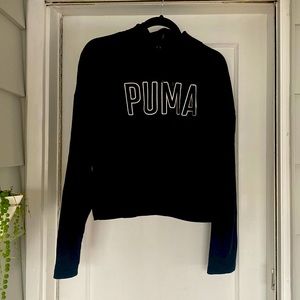 PUMA Cropped Hoodie Size M
